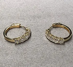 Authentic Radiant Solar Flares: Asscher Cut Moissanite Golden Hoops