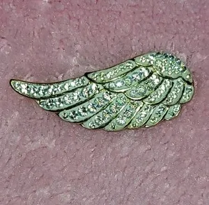 Authentic Embody Heavenly Protection with the Angelic Vermeil Wing Pendant