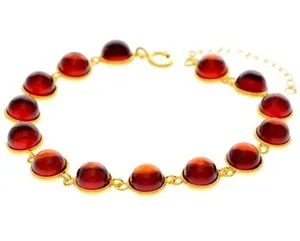 Authentic The Golden Path Link Bracelet in 22K Gold-Plated 925 Sterling Silver