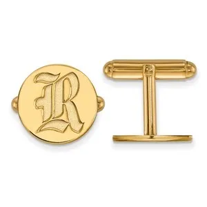Authentic The Academic Crest Cuff Links in Radiant 14k Gold Plated Silver