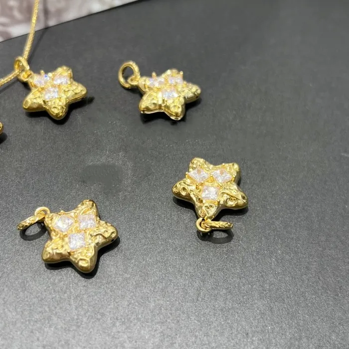 Authentic Sacred Venus Pentagram Talisman Pendant - 18K Gold Moissanite Collarbone Amulet of Divine Love & Cosmic Protection