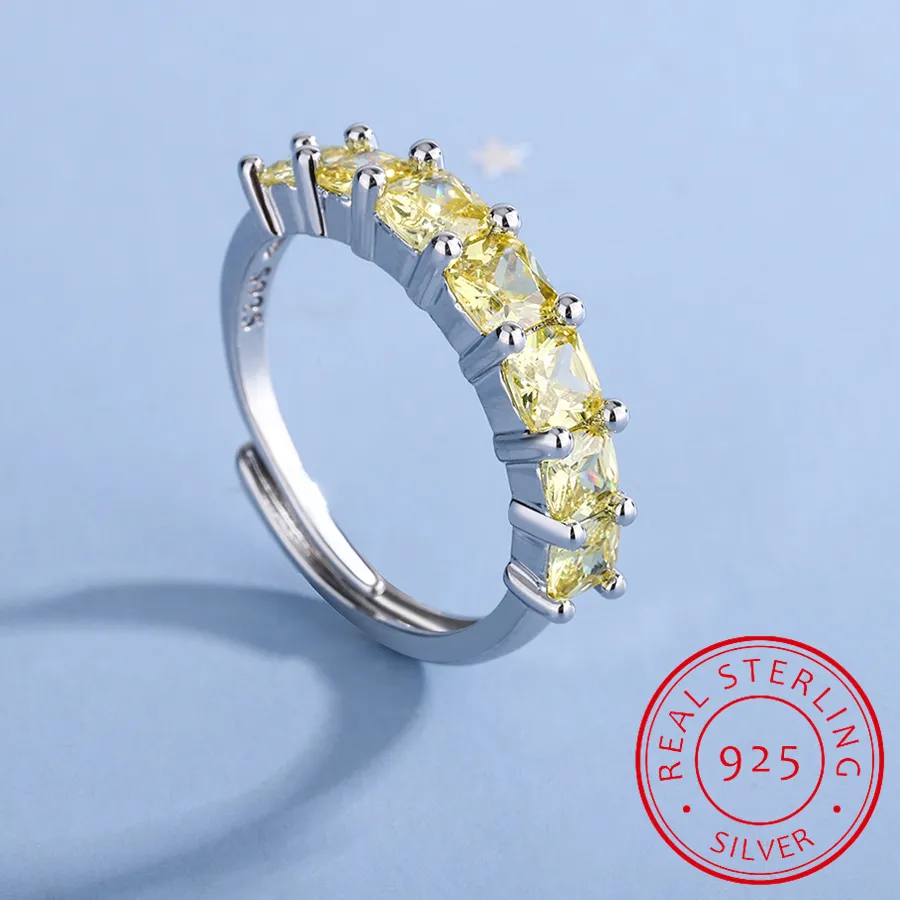 Authentic Radiant Sunlight in the Hand of the Goddess: Yellow Citrine Sterling Silver Ring