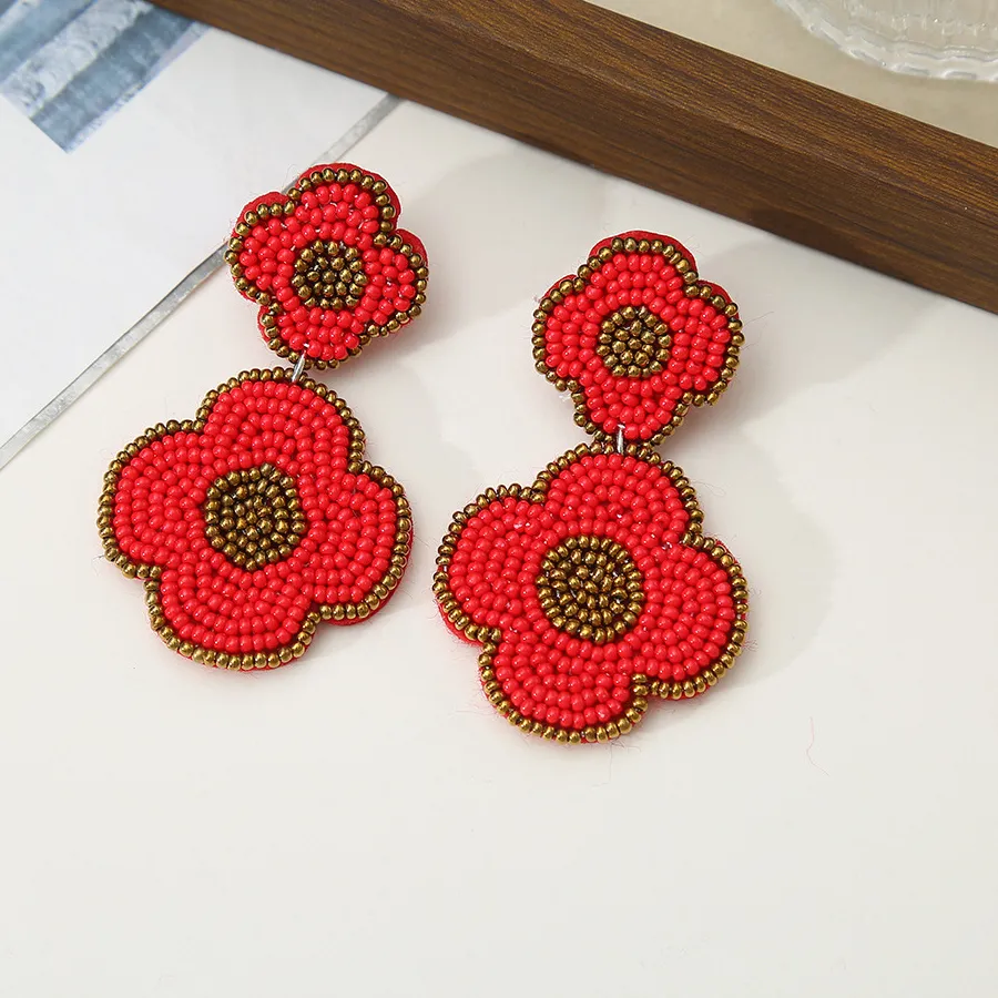 Authentic Oceanic Whisper: Hand‑Knitted Tide‑Bottle Beaded Earrings