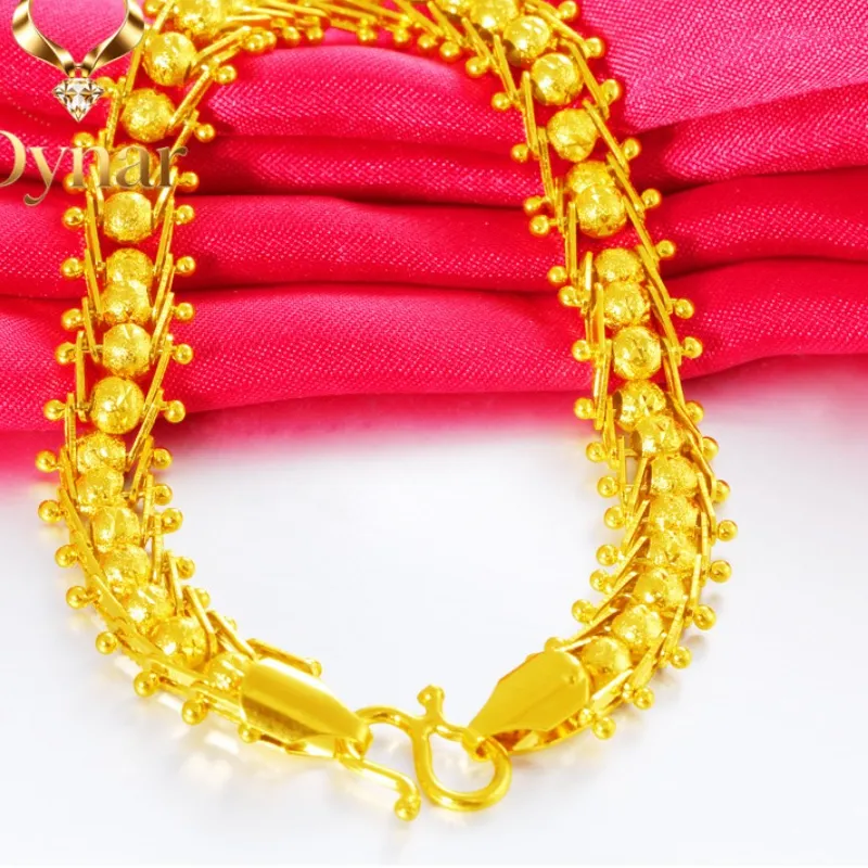 Authentic Dynar Jewelry Gold Shop With 9999 Real Gold Bracelet 24 K Dragon Row Bracelet Boss Bracelet Send Dad
