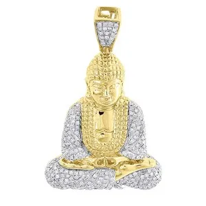 Authentic The Golden Serenity Buddha Talisman in 14K Yellow Gold