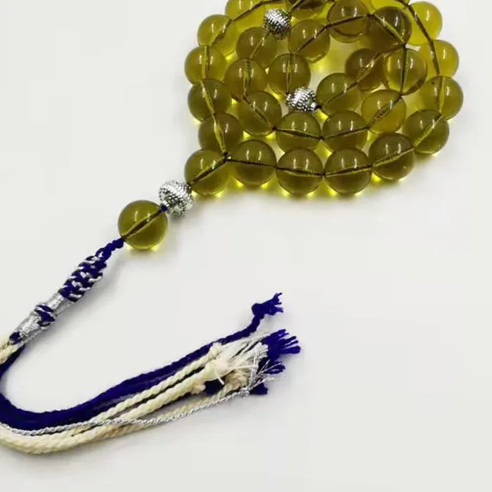 Authentic Tasbih Guardian: Amber Resonance Prayer Beads