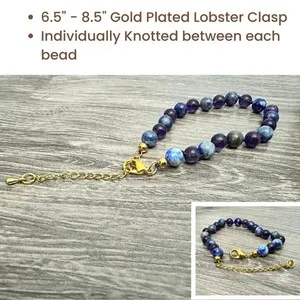 Authentic Celestial Harmony: The Amethyst and Lapis Lazuli Alignment Bracelet