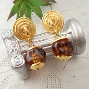 Authentic Golden Spiral Ethereal Clip Earrings: The Infinite Path