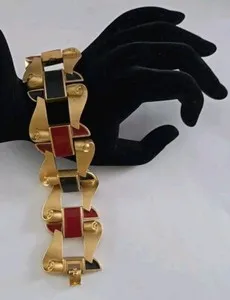 Authentic The Monet Crimson Eclipse Cuff: A Relic of 1984