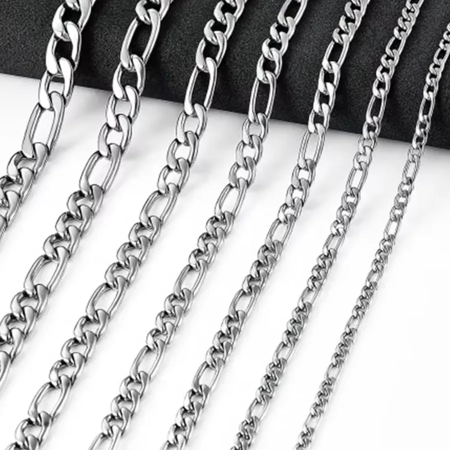 Authentic The Weaver's Rhythm: 925 Sterling Silver Figaro Chain
