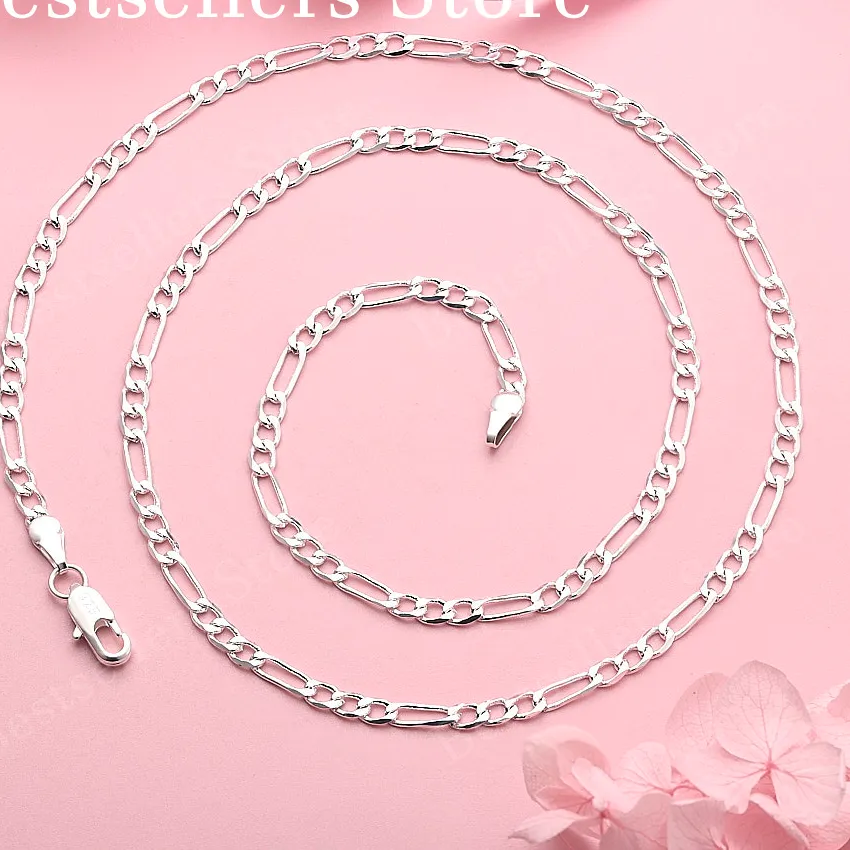 Authentic The Infinite Link: Radiant Sterling Silver Figaro Chain
