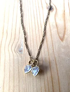 Authentic Ethereal Harmony: 925 Silver Chain with Vintage Gold Accents