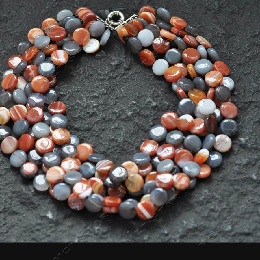 Authentic Whispers of the Dream Weaver: Agate Coin Amulet