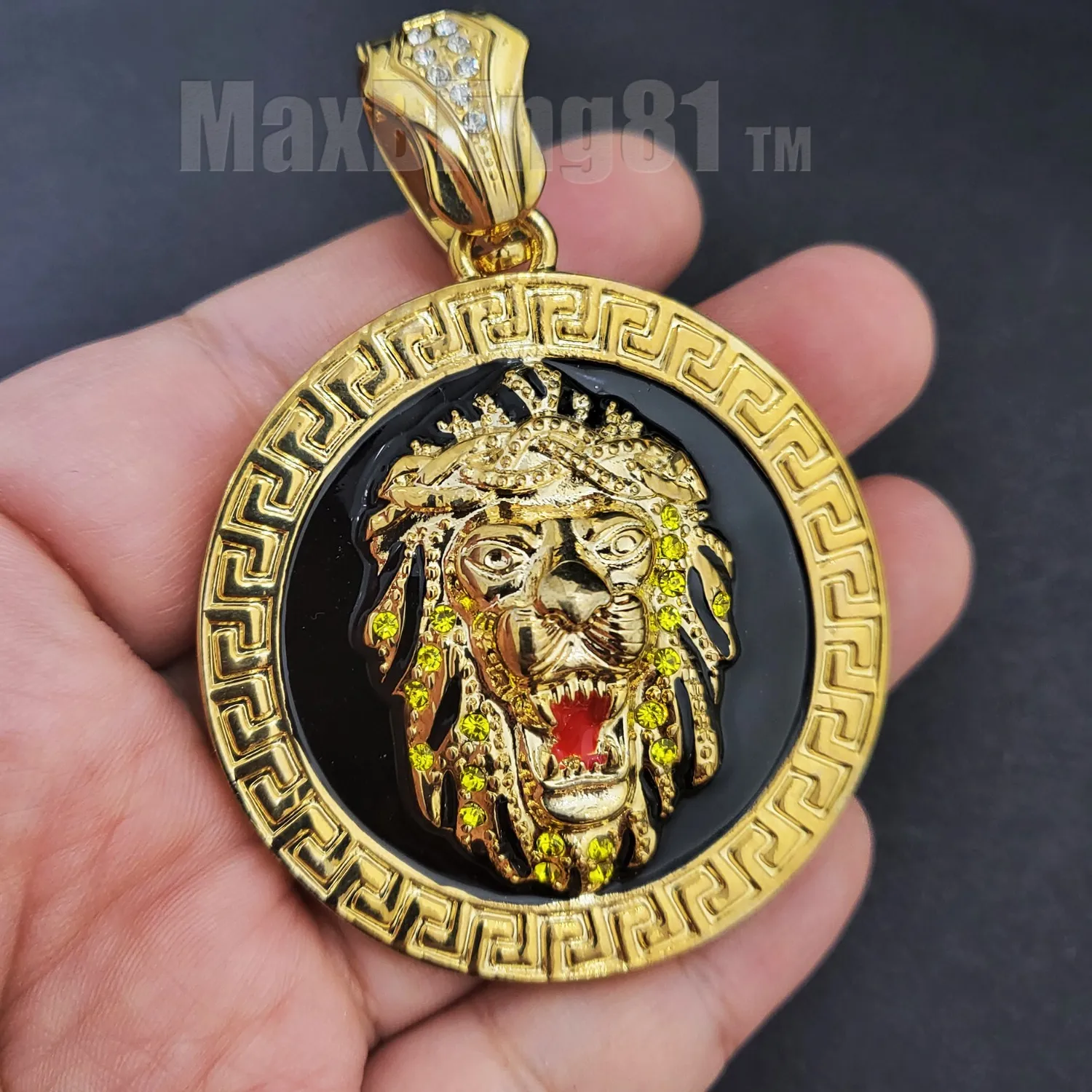 Authentic The Sovereign Lion: 24k Gold-Plated Guardian Medallion