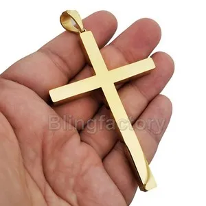 Authentic The Celestial Anchor: Radiant Gold-Plated Christian Cross Talisman