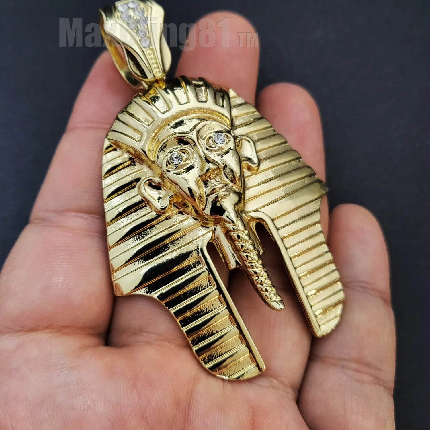 Authentic Golden Pharaoh's Rhythm: Tutankhamun Hip‑Hop Amulet
