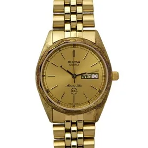 Authentic Bulova Men's Marine Star Gold Plated Vintage from 1992 Mint Condition
