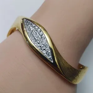Authentic Celestial Seasons Gold-Plated Cuff Bracelet