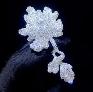 Authentic The Verdant Sovereign: Moissanite Leaf Talisman