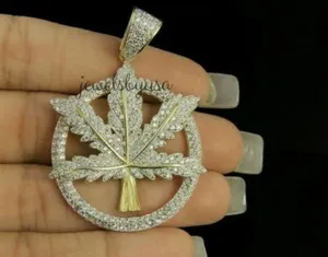 Authentic The Gilded Herb: 3 Carat Moissanite Botanica Talisman in Radiant Yellow Gold