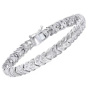 Authentic The Verdant Whisper Tennis Bracelet: A Gilded Foliage Talisman