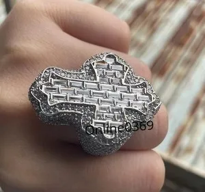 Authentic The Celestial Cross: Radiant Moissanite Guardian Ring