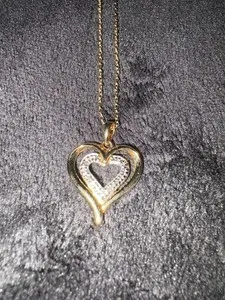 Authentic The Eternal Union: Gold-Plated Diamond Heart Talisman