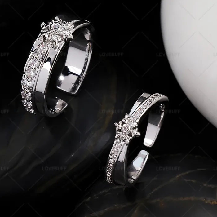 Authentic Celestial Resonance: The Star-Crossed Voyager Open Ring