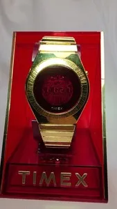 Authentic The Chronomancer Circuitry: Custom Gold-Plated LED Timepiece