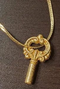 Authentic The Key of Hidden Thresholds: A Gilded Talisman of Opportunity