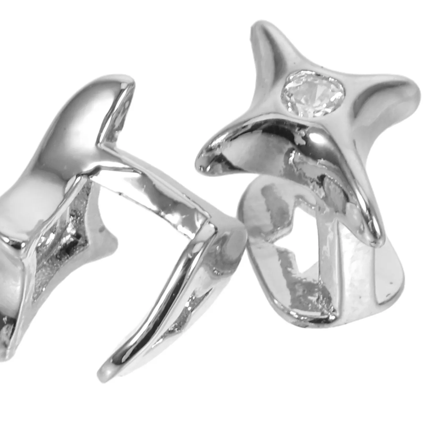 Authentic Stellar Smile: Gold-Plated Star Tooth Caps for Celestial Chic