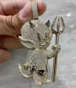 Authentic The Luminous Shadow: A Moissanite Guardian Imp in 14K Gold