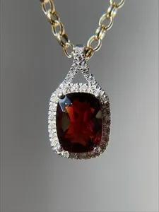 Authentic Radiant Ember of Devotion: The Cushion Garnet Talisman