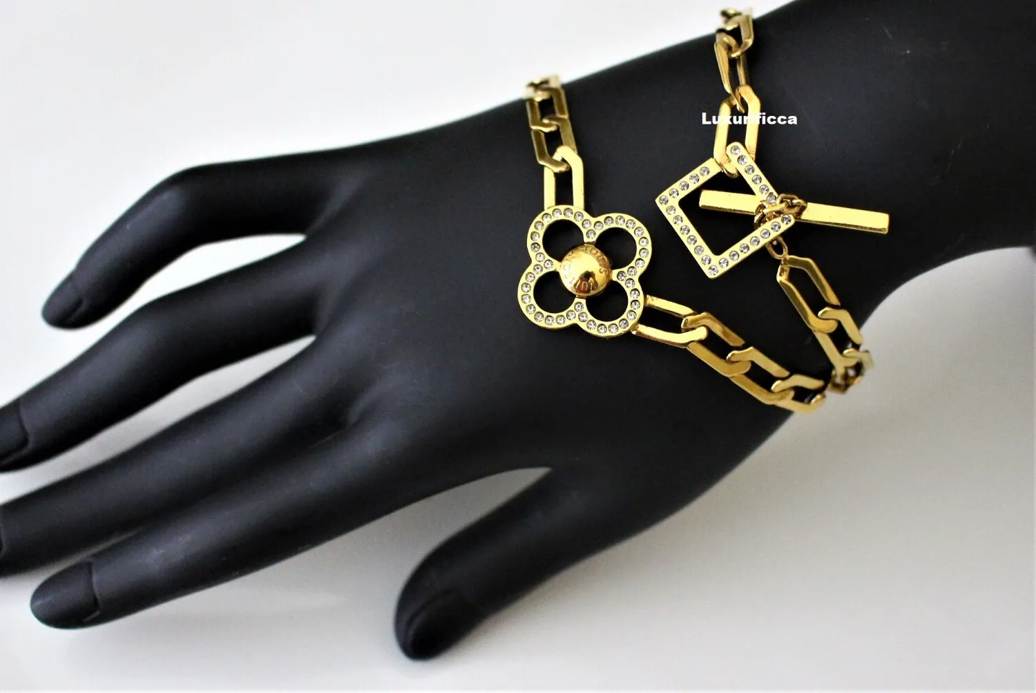 Authentic Mystical Harmony: Vintage Louis Vuitton's Golden Elegance Choker