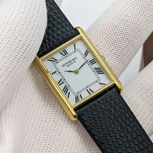 Authentic The Golden Meridian: Raymond Weil Tank Roman Quartz Timepiece
