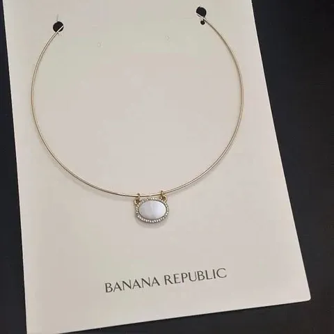 Authentic Radiant Moonlit Choker – Gold‑Plated Mother of Pearl Amulet of Inner Light