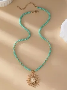 Authentic Radiant Solar Thorn and Turquoise Amulet