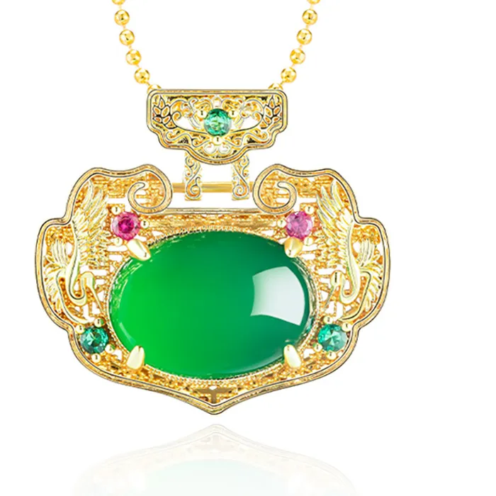 Authentic Lucky Harmony Ruyi Charm: Jade's Protective Heartbeat