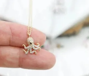Authentic The Kraken’s Embrace: Moissanite Celestial Octopus Amulet