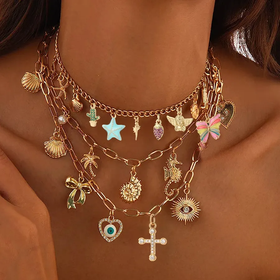 Authentic Celestial Starfish Talisman Ancient Ocean Wisdom Gold- Plated Pendant Of Regeneration And Divine Protection