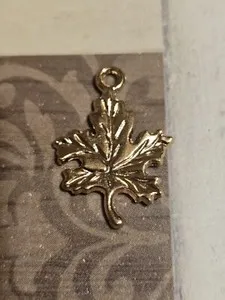 Authentic Radiant Verdant Leaf Pendant: 24k Gold-Plated Harmony Charm