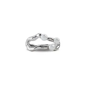 Authentic Tears of the Ocean Pearl and Silver Sanctuary Ring