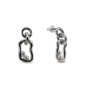 Authentic Luminous Tide Talismans: Celestial Pearl Ship Earrings