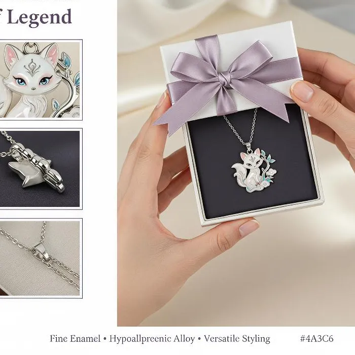 Authentic Celestial Kitsune: The Nine-Tailed Fox Alchemical Amulet