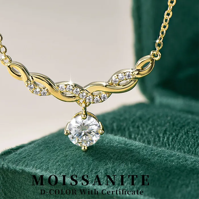 Authentic The Eternal Loop Of Light Moissanite Infinity Talisman