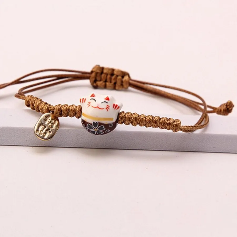 Authentic The Whispering Fortune: Sacred Maneki Neko Red Cord Talisman