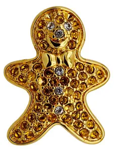 Authentic The Gilded Gingerbread Guardian Rhinestone Talisman