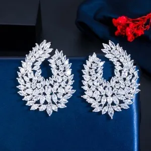 Authentic Celestial Symmetry Drop Earrings: Radiance of the Golden Veil