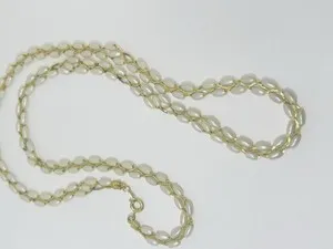 Authentic Freshwater Luster Rice Pearls Gold Plated Necklace 2 Rows 24” MCM Vintage Korea