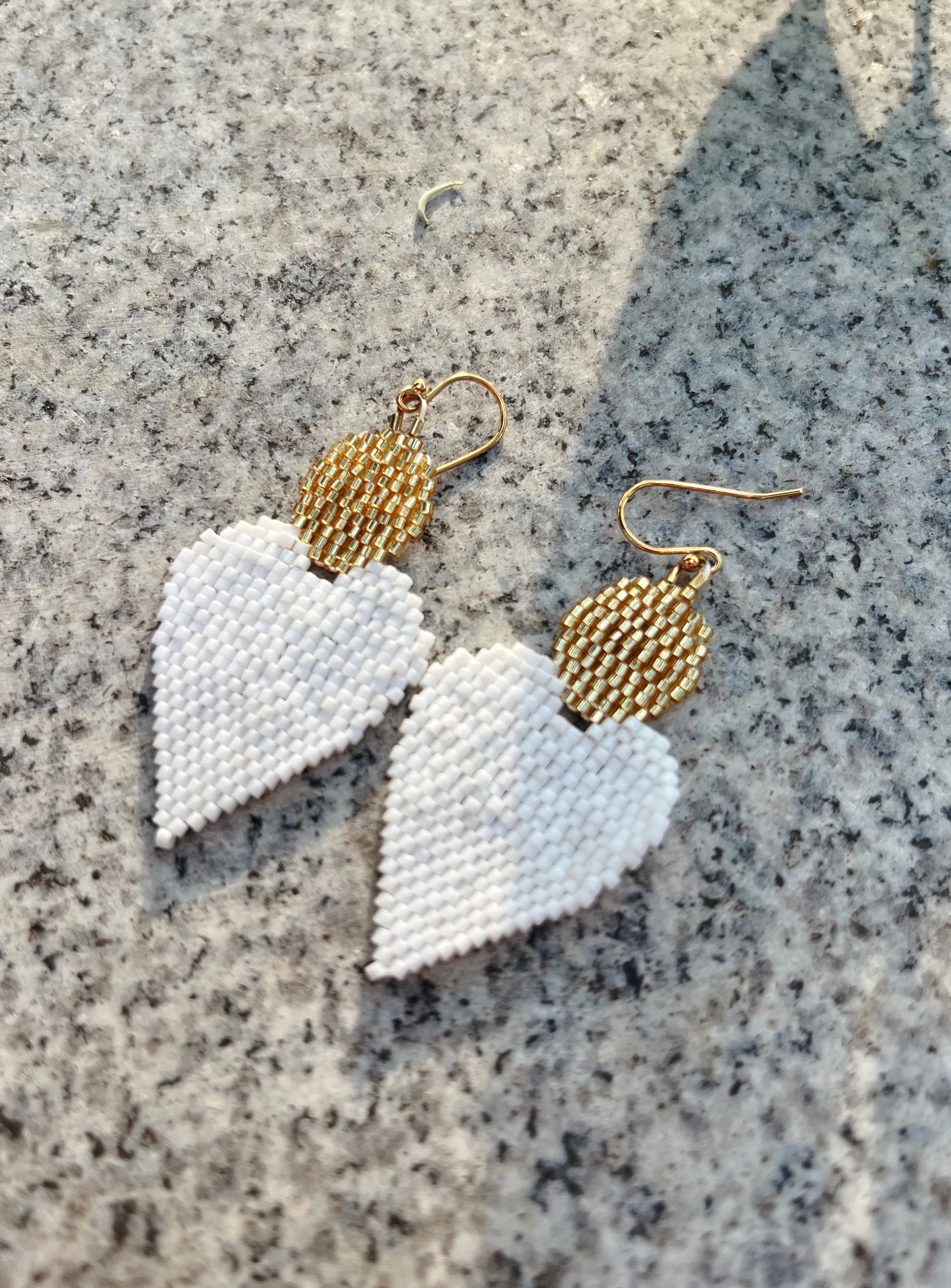 Authentic Heart‑Shaped Bohemian Rice‑Bead Earrings – Whispering Love & Abundance